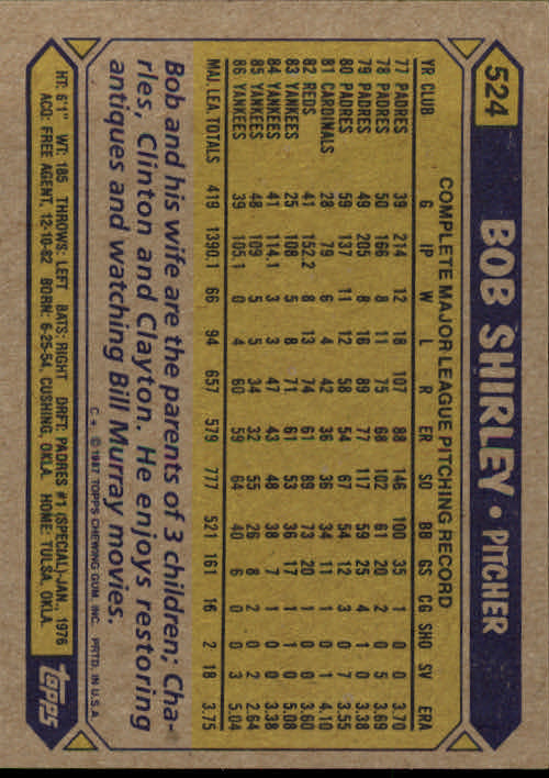 B2437- 1987 Topps Baseball Karten 399-598 + Rookies -du Pick- 15 + Gratis US - Bild 245 von 389