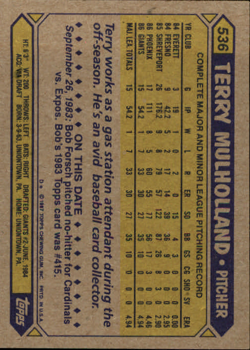 B2437- 1987 Topps Baseball Karten 399-598 + Rookies -du Pick- 15 + Gratis US - Bild 269 von 389