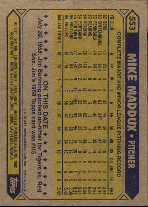 B2437- 1987 Topps Baseball Karten 399-598 + Rookies -du Pick- 15 + Gratis US - Bild 301 von 389