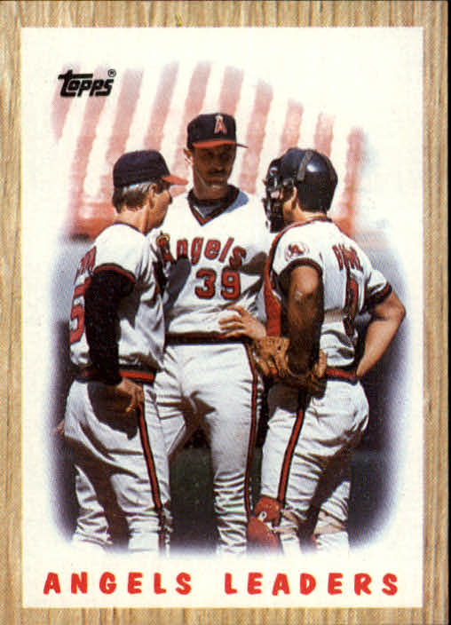 1987 Topps #556 Angels Team/(Rene Lachemann CO&/Mike Witt& and/