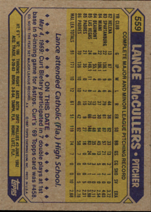 B2437- 1987 Topps Baseball Karten 399-598 + Rookies -du Pick- 15 + Gratis US - Bild 313 von 389