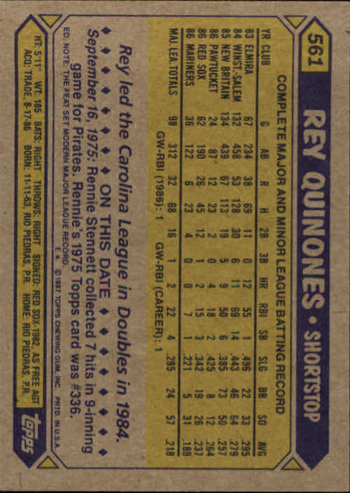 B2437- 1987 Topps Baseball Karten 399-598 + Rookies -du Pick- 15 + Gratis US - Bild 317 von 389