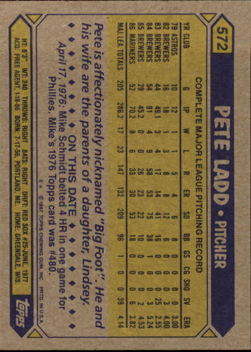 B2437- 1987 Topps Baseball Karten 399-598 + Rookies -du Pick- 15 + Gratis US - Bild 339 von 389
