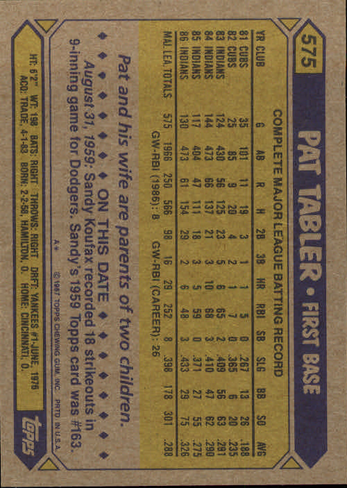 B2437- 1987 Topps Baseball Karten 399-598 + Rookies -du Pick- 15 + Gratis US - Bild 345 von 389