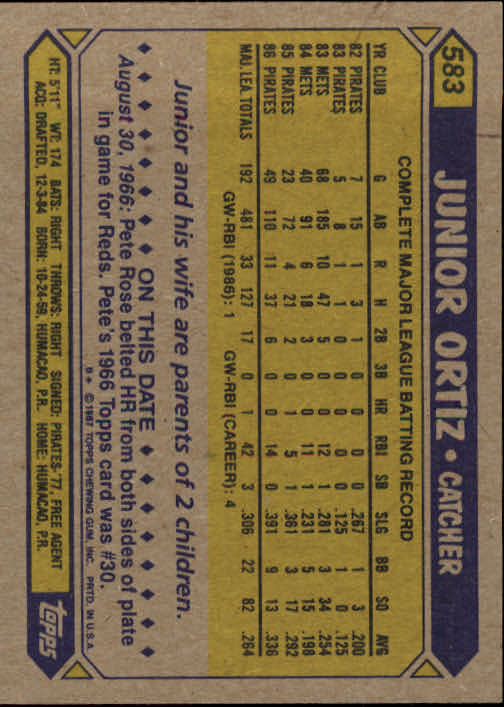B2437- 1987 Topps Baseball Karten 399-598 + Rookies -du Pick- 15 + Gratis US - Bild 361 von 389