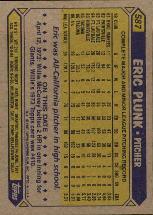B2437- 1987 Topps Baseball Karten 399-598 + Rookies -du Pick- 15 + Gratis US - Bild 369 von 389