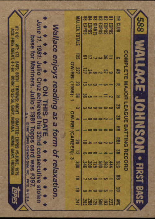 B2437- 1987 Topps Baseball Karten 399-598 + Rookies -du Pick- 15 + Gratis US - Bild 371 von 389