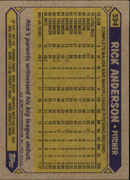 B2437- 1987 Topps Baseball Karten 399-598 + Rookies -du Pick- 15 + Gratis US - Bild 383 von 389