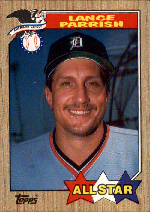 1987 Topps #613 Lance Parrish AS UER/(Pitcher heading/on back) - MINT