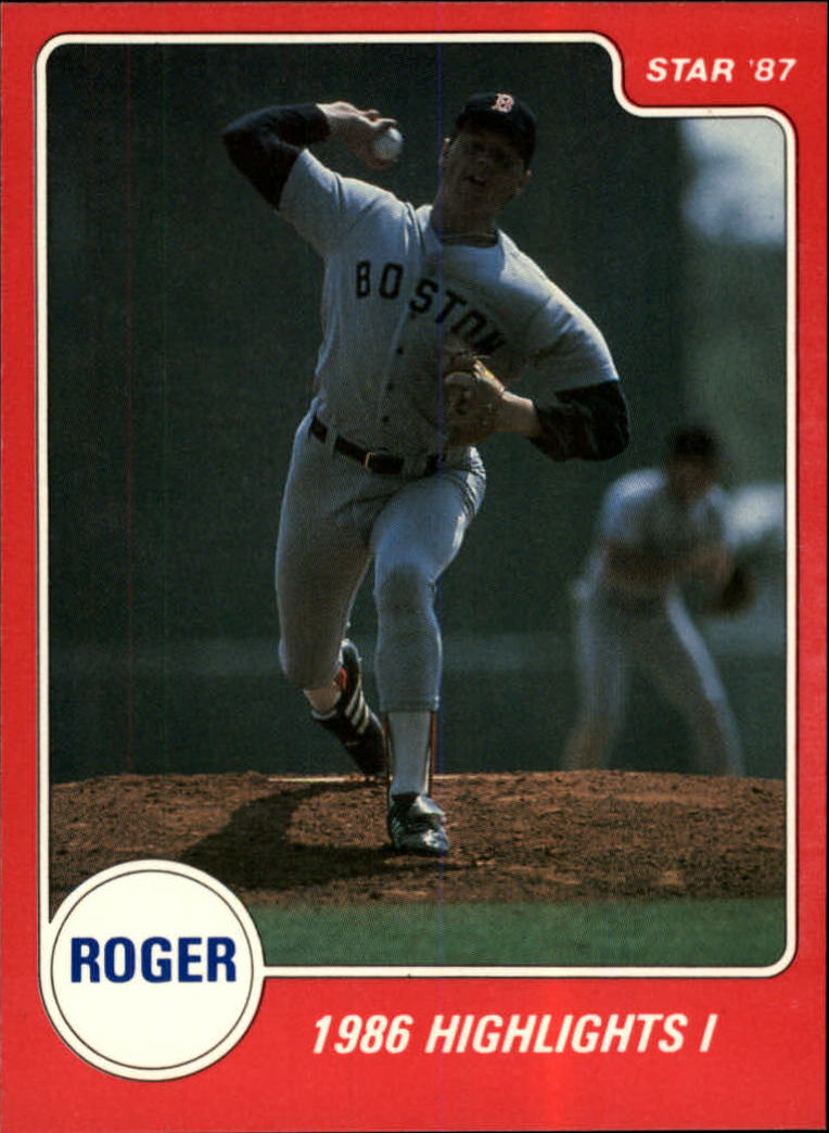 1987 Star Clemens #9 Roger Clemens/1986 Highlights I