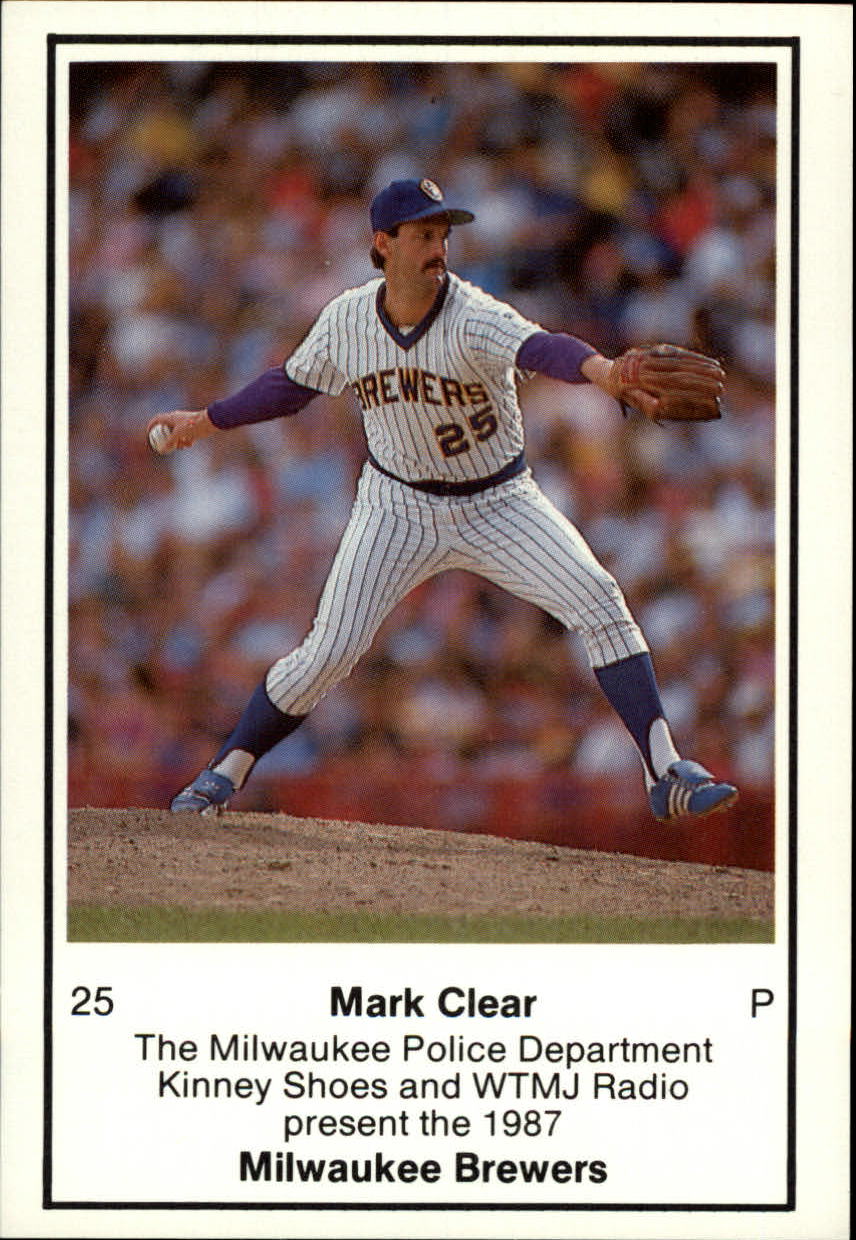 1987 Brewers Police #25 Mark Clear