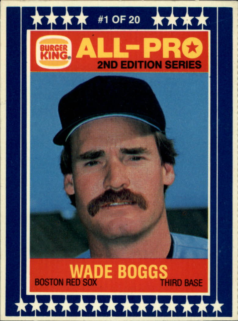 1987 Burger King All-Pro #1 Wade Boggs