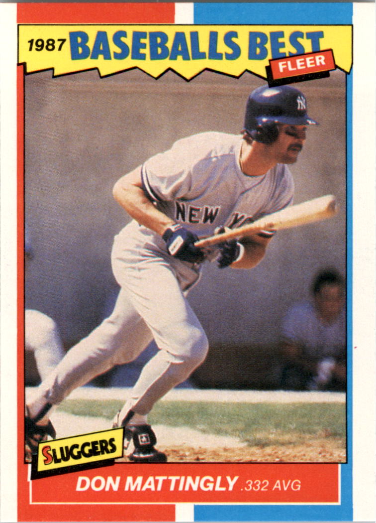 1987 Fleer Sluggers/Pitchers #25 Don Mattingly