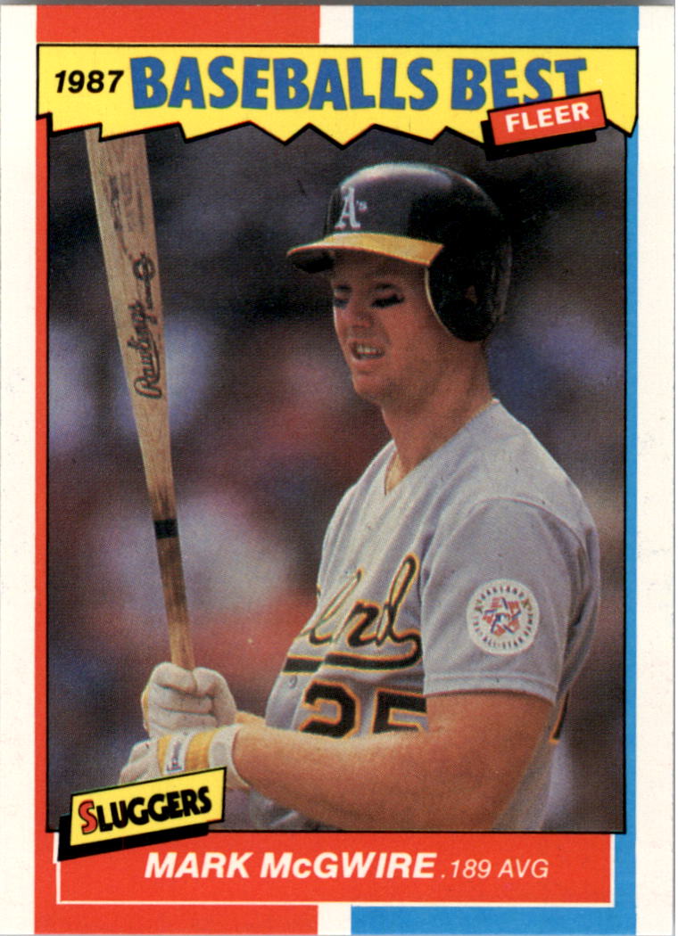 1987 Fleer Sluggers/Pitchers #26 Mark McGwire