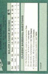 1987 Classic Game #18 Barry Larkin back image
