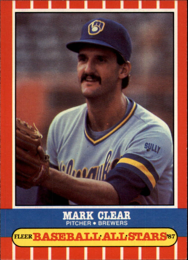 1987 Fleer Baseball All-Stars #9 Mark Clear