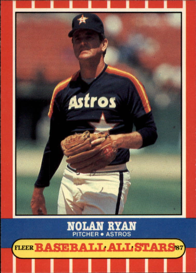 1987 Fleer Baseball All-Stars #38 Nolan Ryan