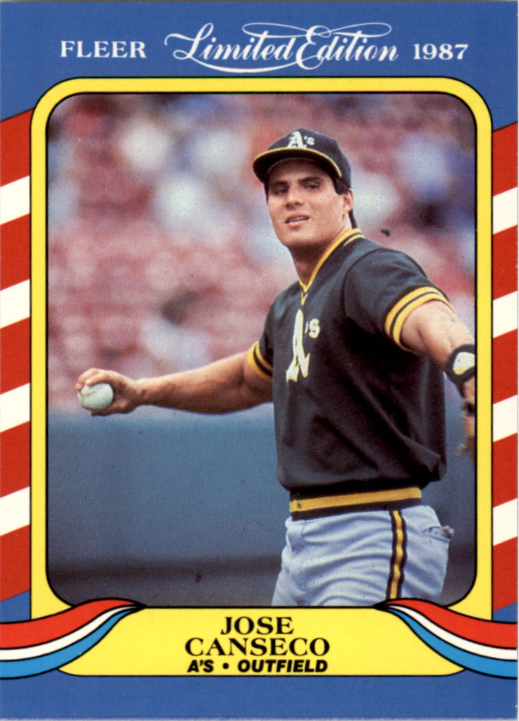 1987 Fleer Limited Edition #6 Jose Canseco