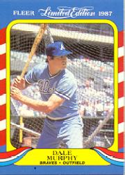 1987 Fleer Limited Edition #30 Dale Murphy