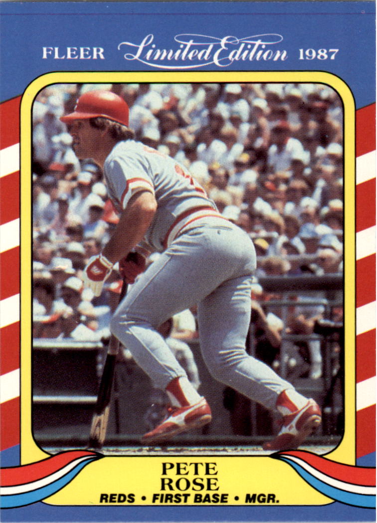 1987 Fleer Limited Edition #36 Pete Rose