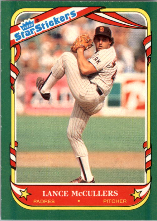 1987 Fleer Star Stickers Baseball - Picture 66 of 119