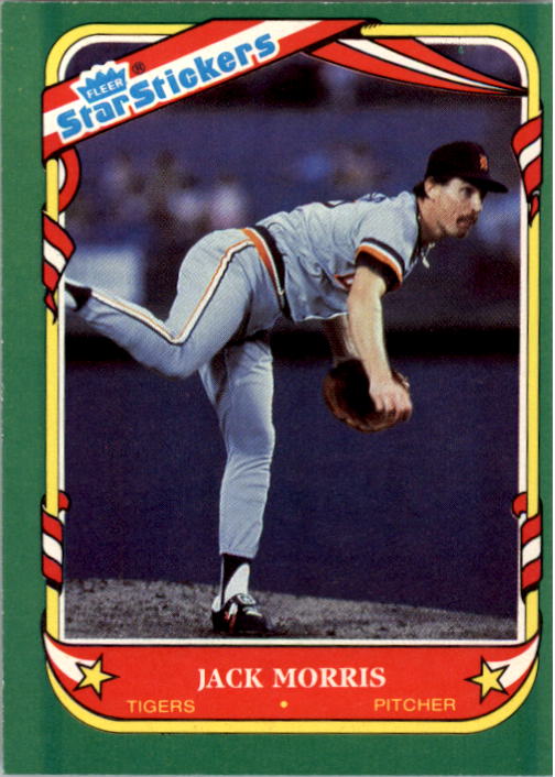 1987 Fleer Star Stickers Baseball - Picture 70 of 119