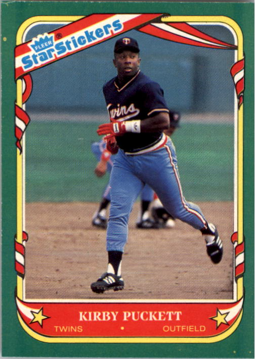 1987 Fleer Star Stickers #92 Kirby Puckett