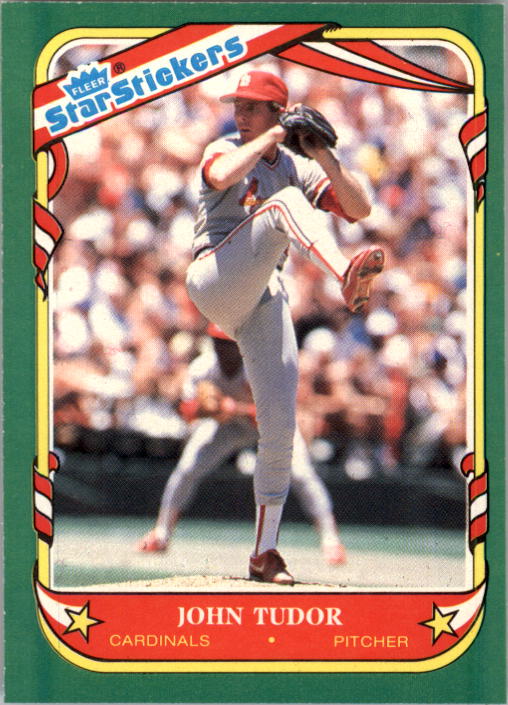 1987 Fleer Star Stickers #119 John Tudor