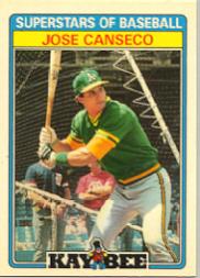 1987 Kay-Bee #7 Jose Canseco