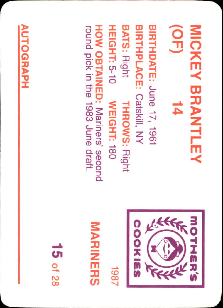 Tarjeta de galletas de madre de los Marineros B5992- 1987 #s 1-28 -Tú eliges- 15+ ENVÍO GRATUITO A EE. UU. - Imagen 31 de 57