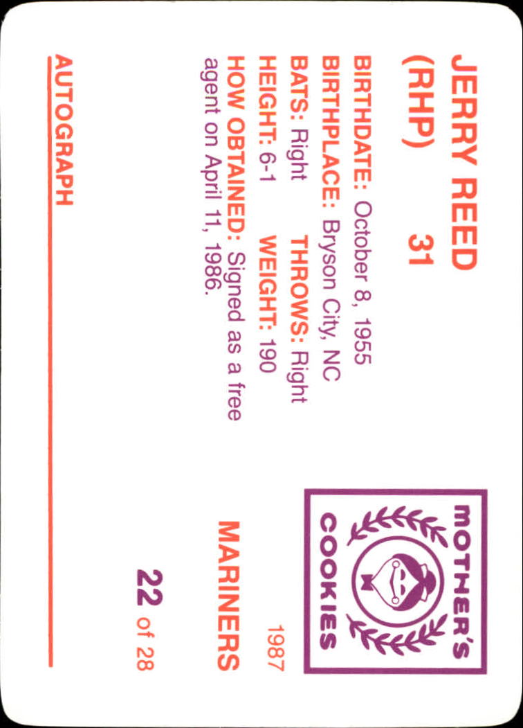 Tarjeta de galletas de madre de los Marineros B5992- 1987 #s 1-28 -Tú eliges- 15+ ENVÍO GRATUITO A EE. UU. - Imagen 45 de 57