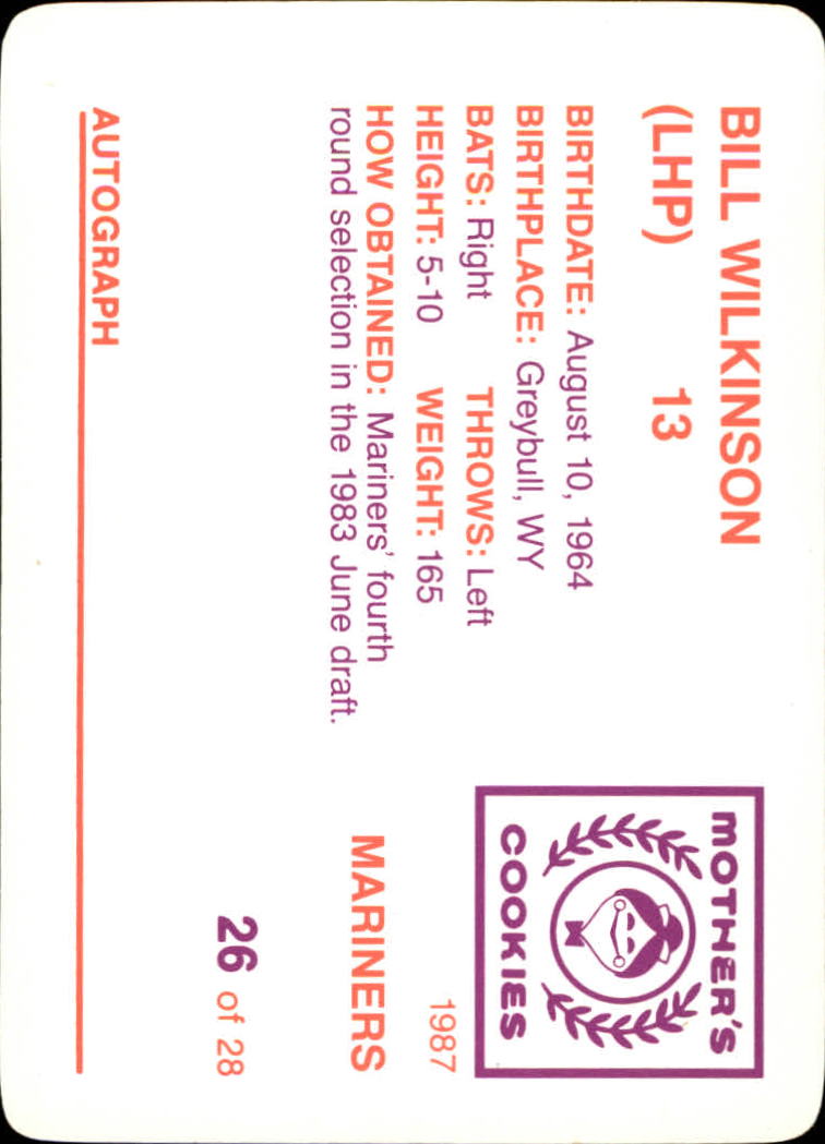 Tarjeta de galletas de madre de los Marineros B5992- 1987 #s 1-28 -Tú eliges- 15+ ENVÍO GRATUITO A EE. UU. - Imagen 53 de 57