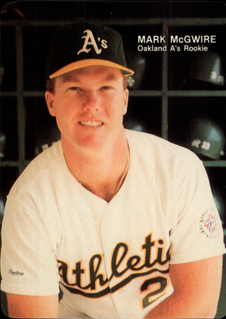 1987 Mother's McGwire #1 Mark McGwire/(Close-up shot/head and shoulders)