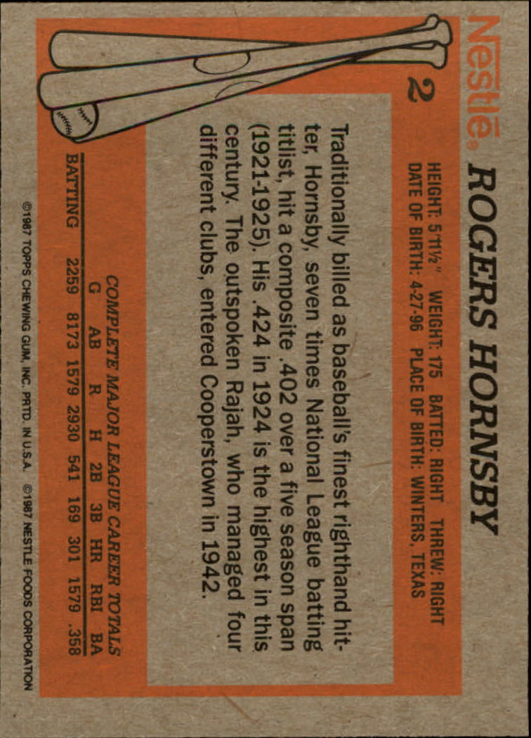 B2795- 1987 Nestle Dream Team Baseball Karten 1-33 -du Pick- 15 + Free US Schiff - Bild 3 von 55