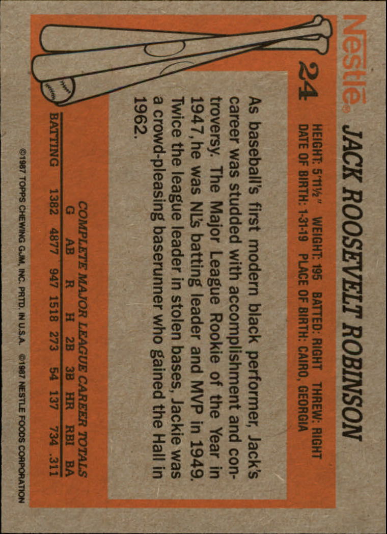 B2795- 1987 Nestle Dream Team Baseball Karten 1-33 -du Pick- 15 + Free US Schiff - Bild 41 von 55