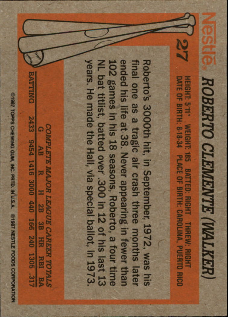 B2795- 1987 Nestle Dream Team Baseball Karten 1-33 -du Pick- 15 + Free US Schiff - Bild 45 von 55