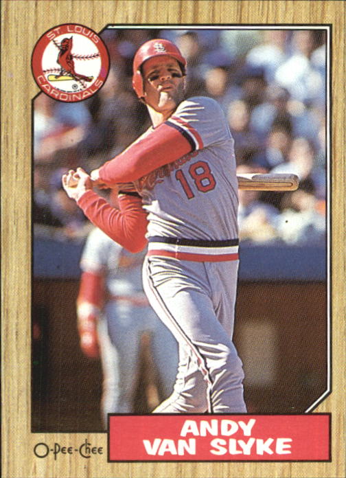 1985 Fleer #242 Andy Van Slyke UER VG St. Louis Cardinals