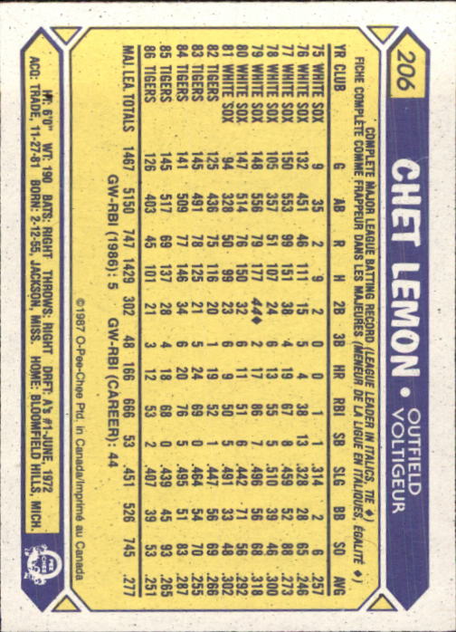 B0652- 1987 O-Pee-Chee Baseball Card #s 201-396 -You Pick- 15+ FREE US SHIP - Picture 13 of 394