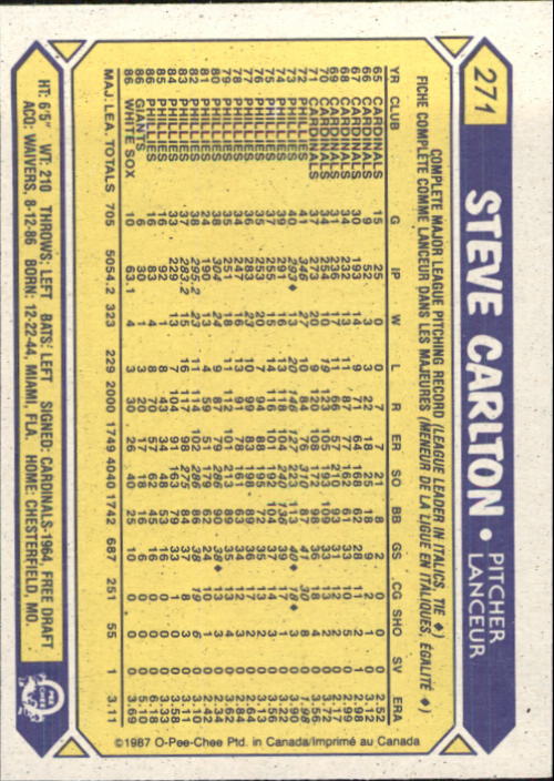 B0652- 1987 O-Pee-Chee Baseball Card #s 201-396 -You Pick- 15+ FREE US SHIP - Picture 141 of 394