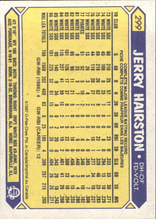 B0652- 1987 O-Pee-Chee Baseball Card #s 201-396 -You Pick- 15+ FREE US SHIP - Picture 197 of 394