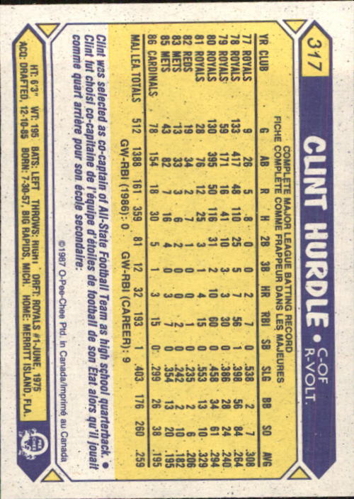 B0652- 1987 O-Pee-Chee Baseball Card #s 201-396 -You Pick- 15+ FREE US SHIP - Picture 233 of 394