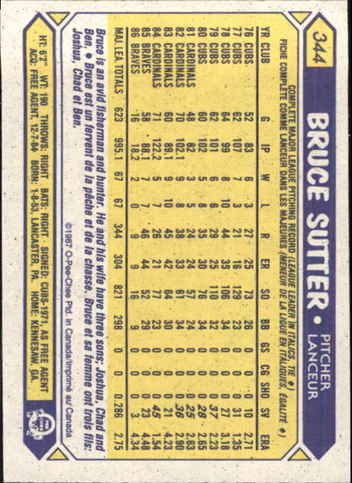 B0652- 1987 O-Pee-Chee Baseball Card #s 201-396 -You Pick- 15+ FREE US SHIP - Picture 291 of 394