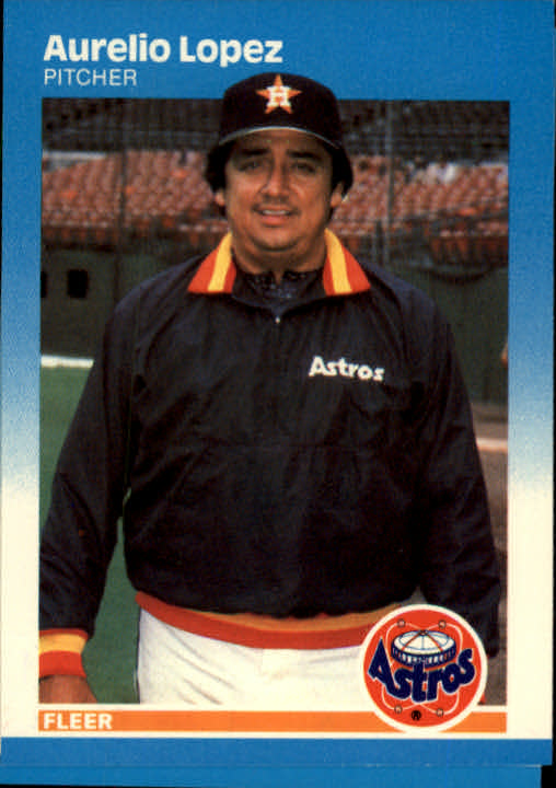 1987 Fleer Glossy #63 Aurelio Lopez