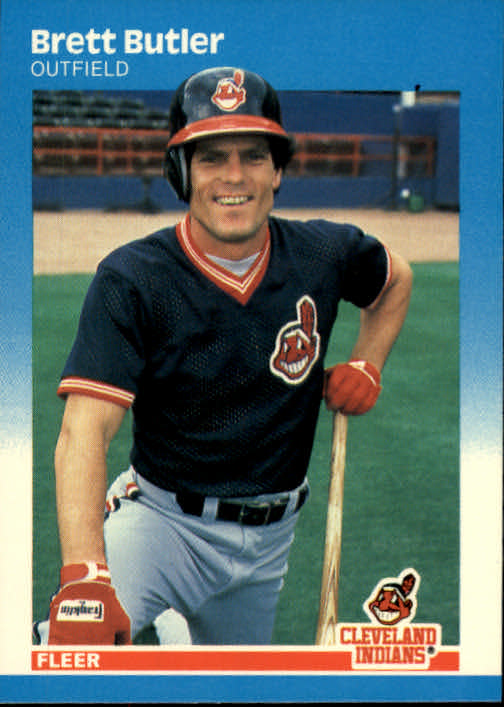 1987 Fleer Glossy #246 Brett Butler -BUY 10 FREE S/H ...