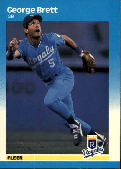 thumbnail 180  - 1987 Fleer Glossy Baseball Cards 251-500 Pick From List