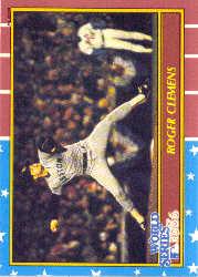 1987 Fleer World Series #3 Roger Clemens