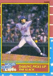 1987 Fleer World Series #5 Ron Darling