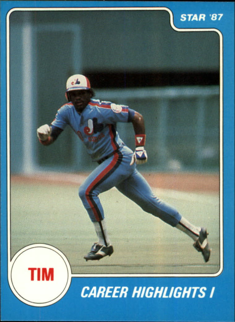 1987 Star Raines #9 Tim Raines/Career Highlights I
