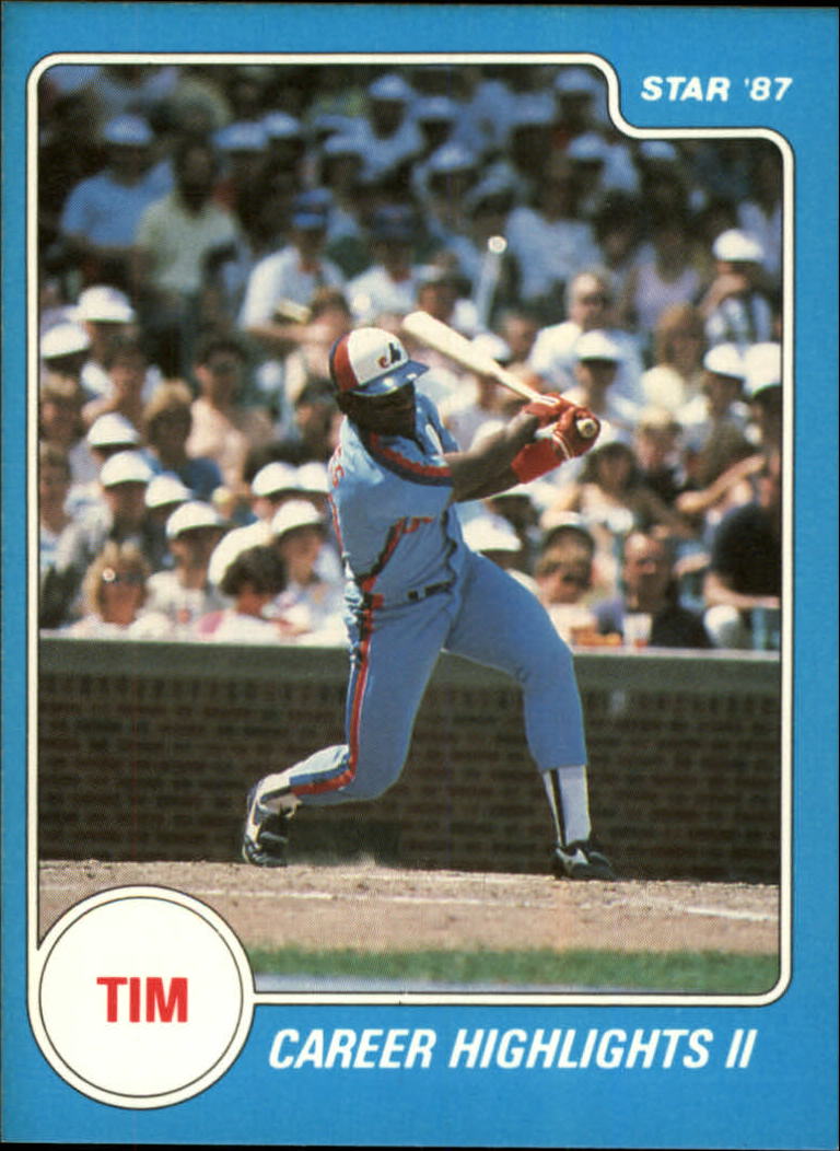 1987 Star Raines #10 Tim Raines/Career Highlights II