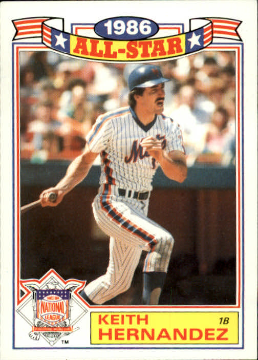 1987 Topps Glossy All-Stars #2 Keith Hernandez